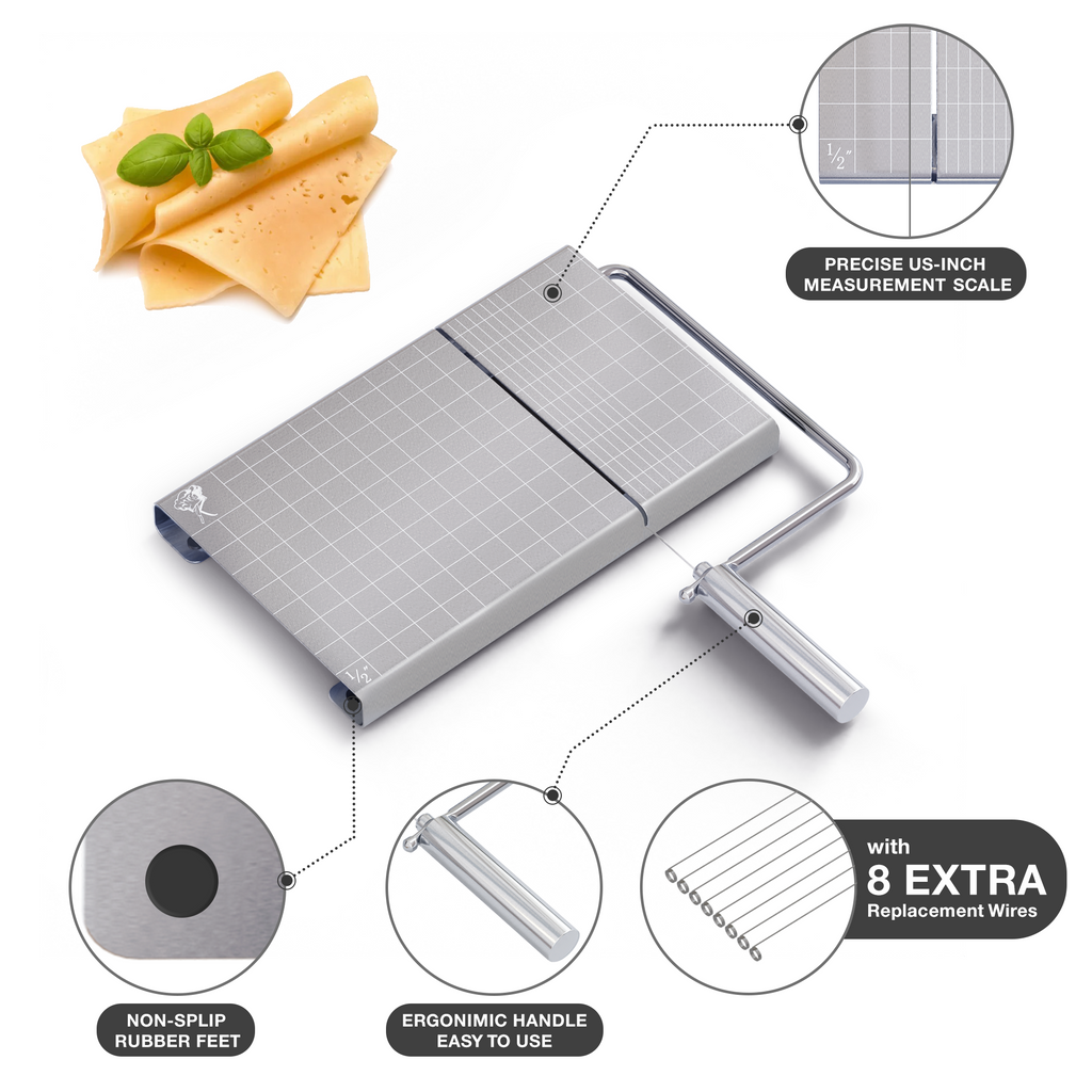 Cheese Slicer With Wire for Block Cheese